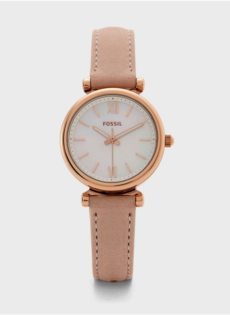 FOSSIL - Classic Leather Strap Analog Watch - Image 1