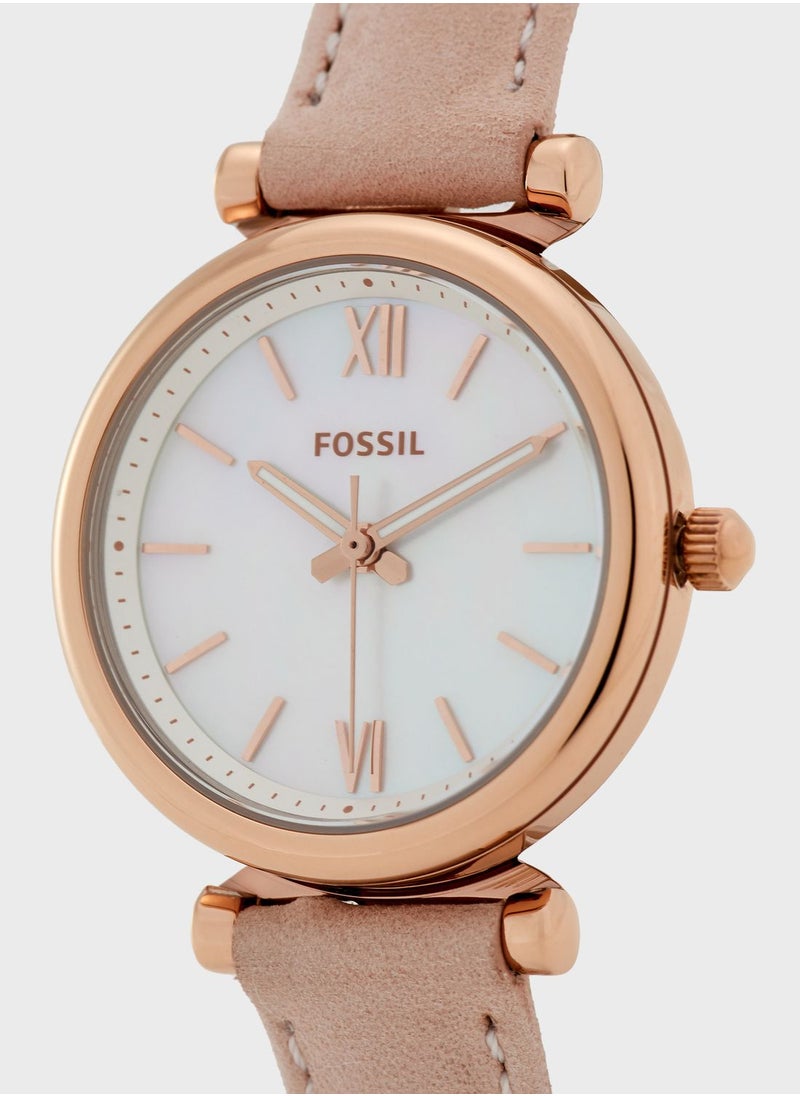 FOSSIL - Classic Leather Strap Analog Watch - Image 1