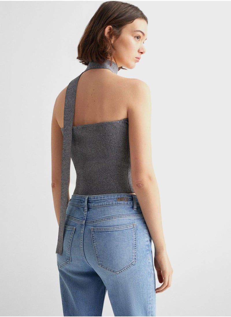 MANGO - Youth Shiny Bandeau Top - Image 1