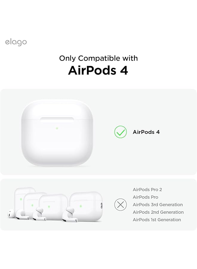 Elago Clear Hang Compatible With Airpods 4 Case Cover 2024 With Carabiner Transparent - Image 2