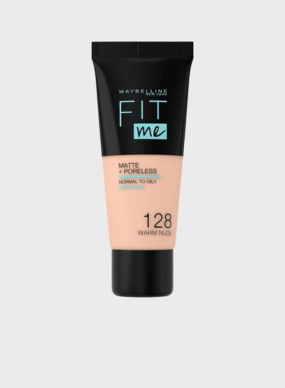MAYBELLINE NEW YORK Fit Me Matte & Poreless Foundation - 128 Warm