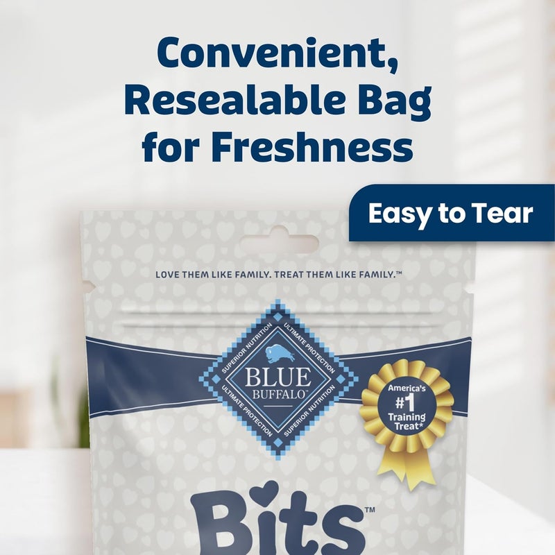 بلو بافلو حلوى تدريب الكلاب Blue Buffalo BLUE Bits الطبيعية الناعمة والرطبة، بنكهة لحم البقر، عبوة 19 أونصة - Image 4