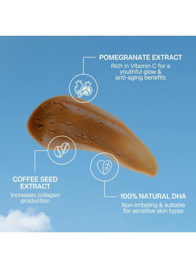 Bali Body Self Tanner Mousse Dark – Sunless Tanning Foam for Body | Natural, Streak-Free, Fake Tan | Vegan, Cruelty-Free, Organic Self Tan Mousse for All Skin Types (200ml/6.7 fl oz) - Image 3