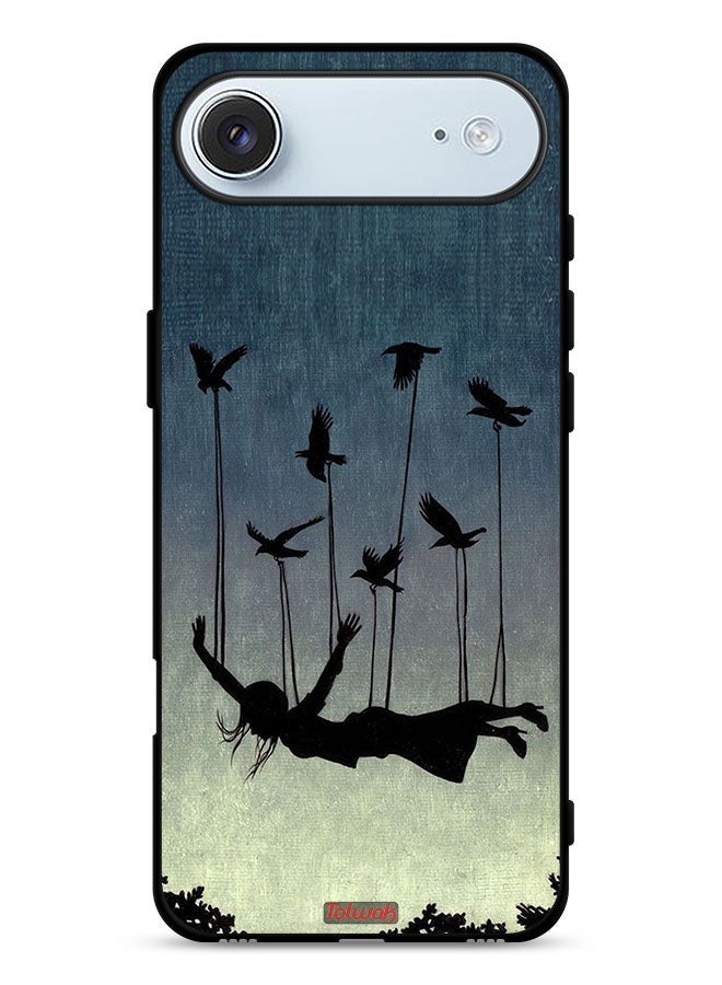 Tolwak Apple iPhone Air Protective Case Cover Birds Holding Fallen Girl - Image 1