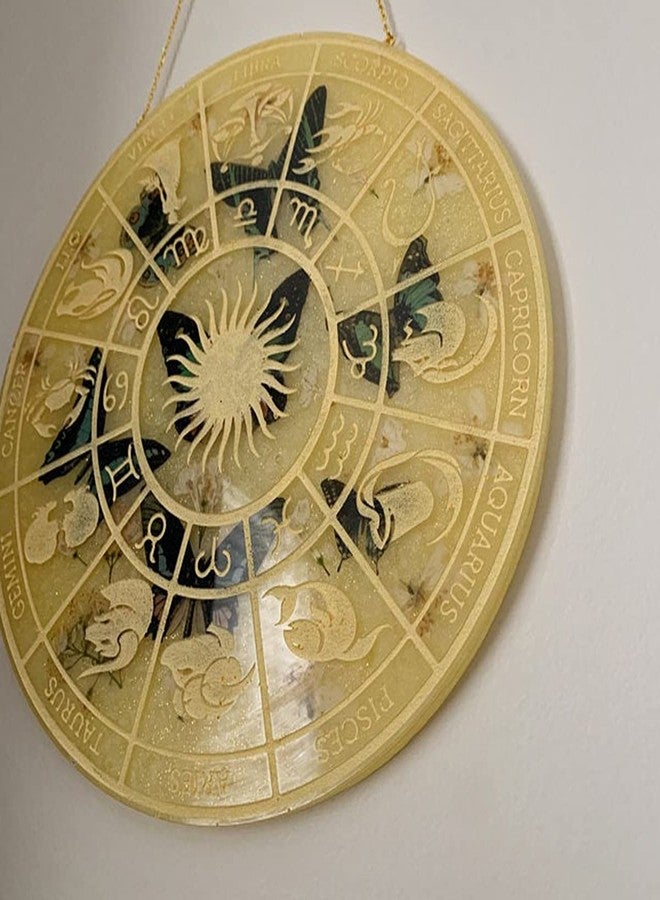 Smays Silicone Resin Coaster Mold - Round Constellation Zodiac Design for Rune/Sun/Star Sign Crafts - Image 5