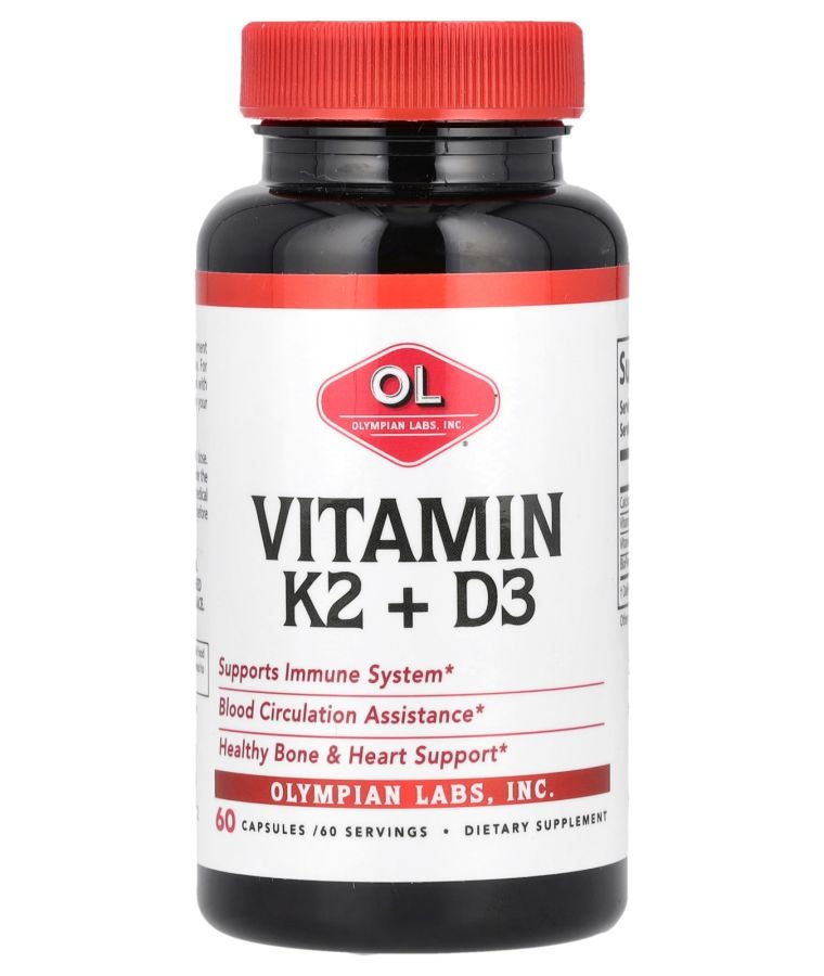 Olympian Labs Vitamin K2 + D3 60 Capsules