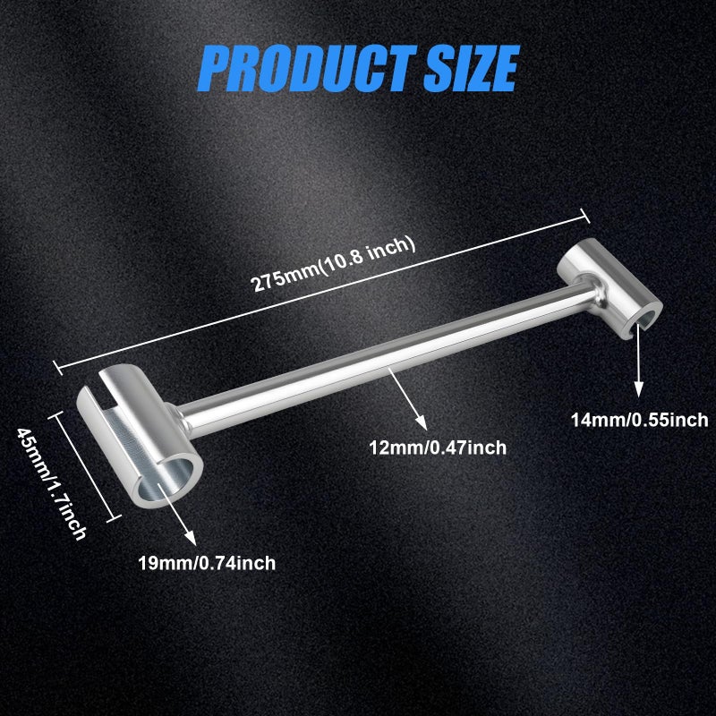 Siapupy 14-19mm (0.55-0.75in) Door Hinge Adjustment Tool - Heavy-Duty Hinge Adjustment Wrench, Door Gap Adjustment Tool for Flag Hinges Only, Ideal for Home Door Repair and Residential Door Hinge Tool - Image 2