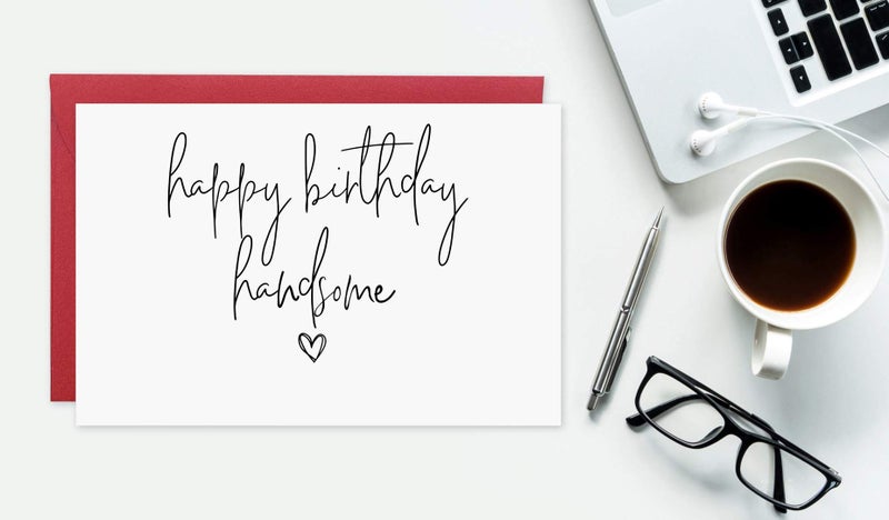 Gonzey Happy Birthday Handsome Cards for Boyfriend Husband Him - Image 3