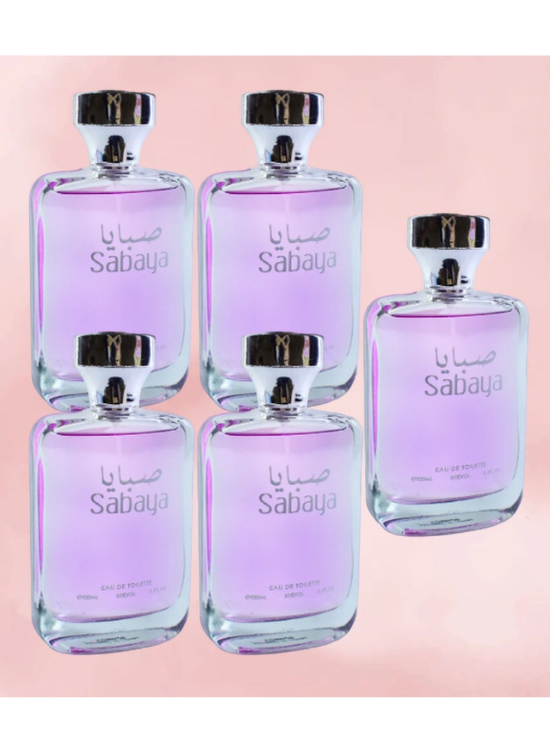 صبايا 5 قطع عطر صبايا 100 مل EDT - Image 1