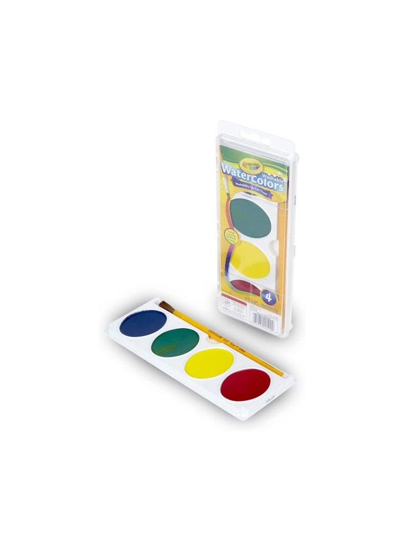 Crayola Watercolors W/ Plastic Handled Brush - Image 1