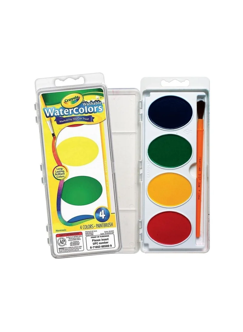 Crayola Watercolors W/ Plastic Handled Brush