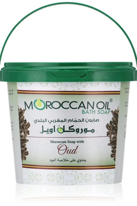 صابون حمام زيت مغربي بالعود - 850 جرام