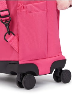 kipling New Zea Large Wheeled Kids School Backpack with Laptop Protection Happy Pink C  - Image 4