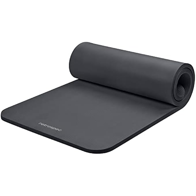 Retrospec Solana Yoga Mat 1/2" Thick W/Nylon Strap For Men & Women - Non Slip Exercise Mat For Yoga, Pilates, Stretching, Floor & Fitness Workouts - Image 2