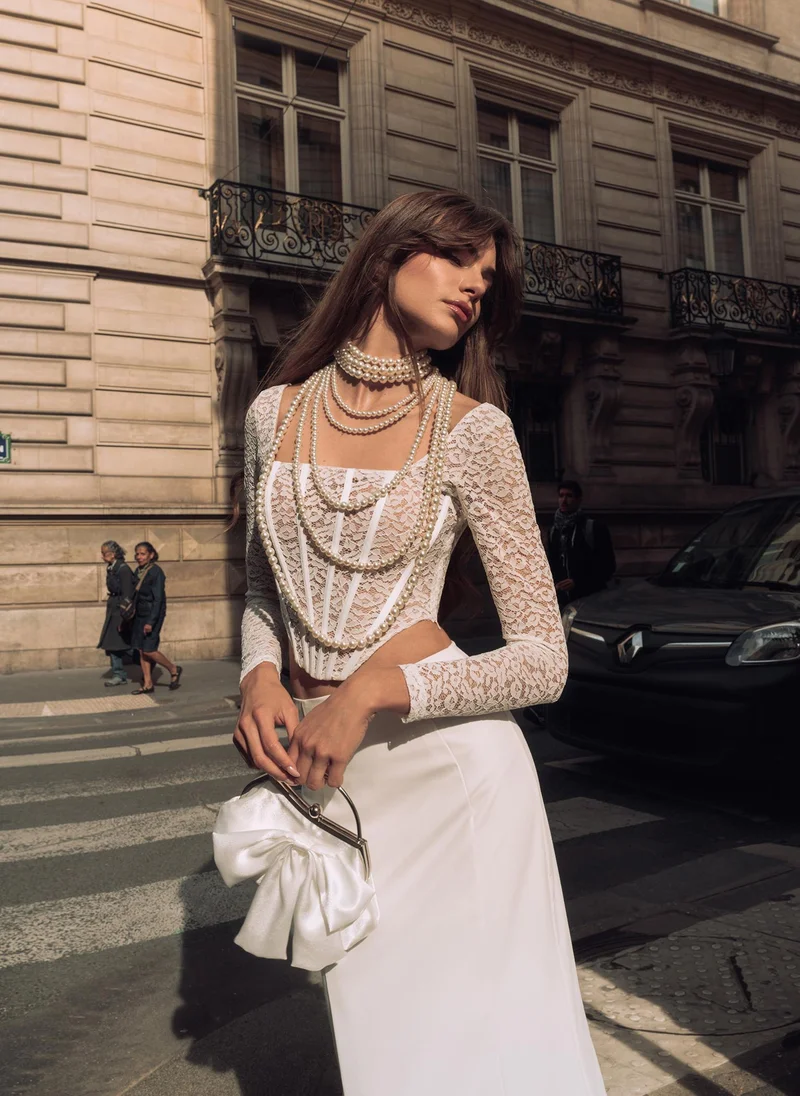 Lichi Lace corset top