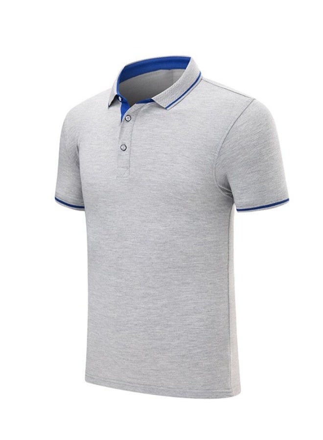 NIBEMINENT Summer catering work clothes short-sleeved men barbecue hot pot milk tea chef restaurant waiter T-shirt - Image 1