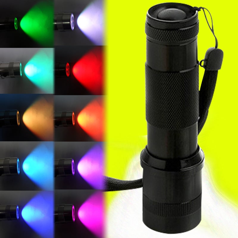 Generic Full-Color Color-Changing Flashlight Led Ten-Color Ambient ...