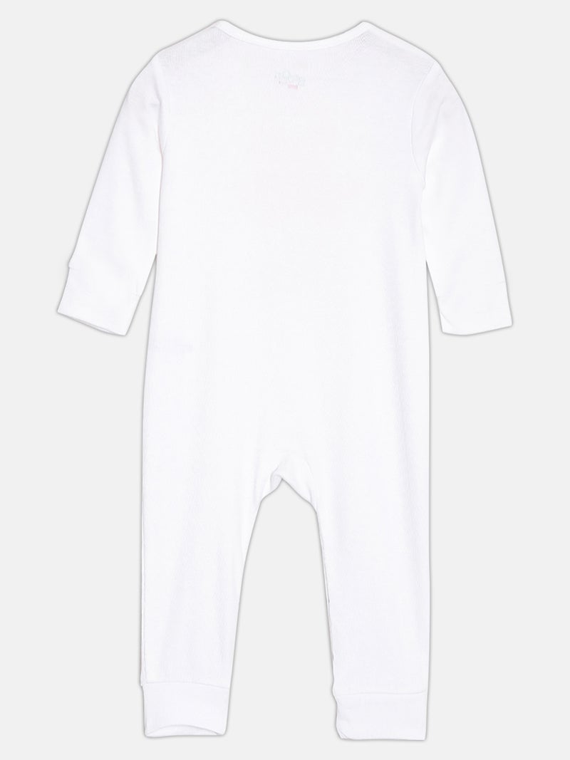 Broon Infant Boys White and Sea Blue Printed Organic Cotton Sleepsuit Pack of 2 - Image 5