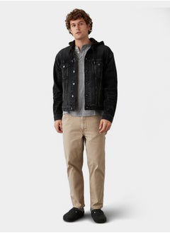 AE Hooded Denim Trucker Jacket