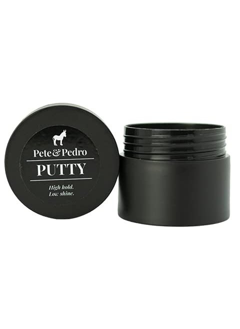 Pete & Pedro Pete & Pedro HAIR PUTTY - Strong Hold, Matte Finish, Low Shine Hair Clay for Men, Ideal for Hairstyling & Grooming Medium, Messy, & Shorter Hairstyles | Water soluble, As Seen on Shark Tank, .5 oz. 