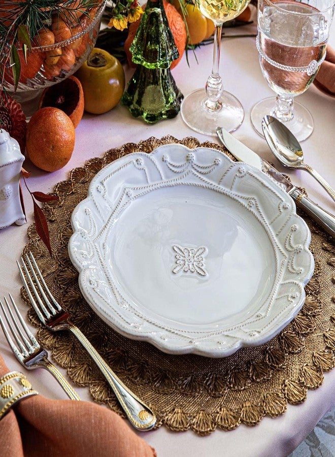 Juliska Jardins du Monde Dinner Plate - Whitewash - Image 2