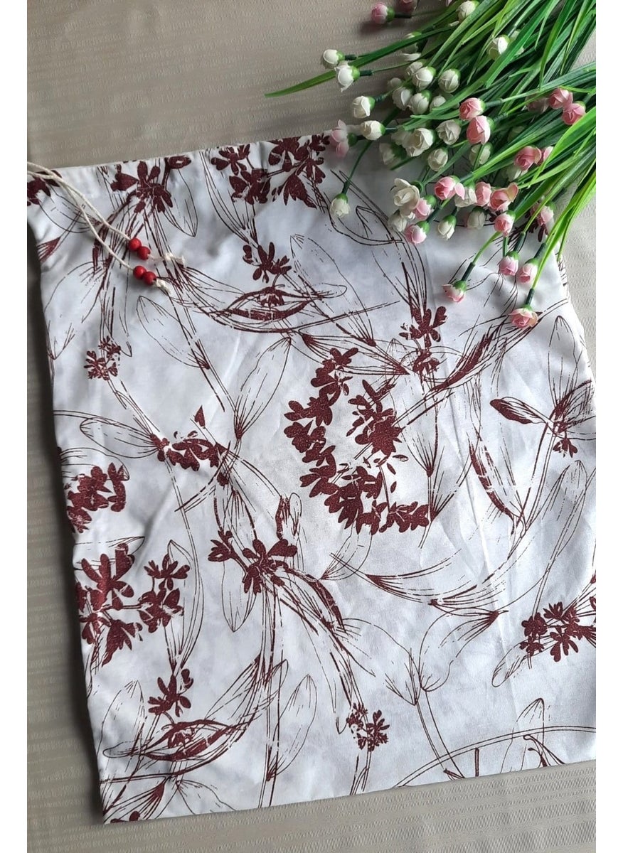 Burgundy Floral Bread Bag - Hanging Drawstring Linen Bread Bag 50X40CM - pzsku/Z7958CFAB36ED880B6704Z/45/_/1725895641/d6ed9a73-f671-4f2e-ab43-8afb65f0e583