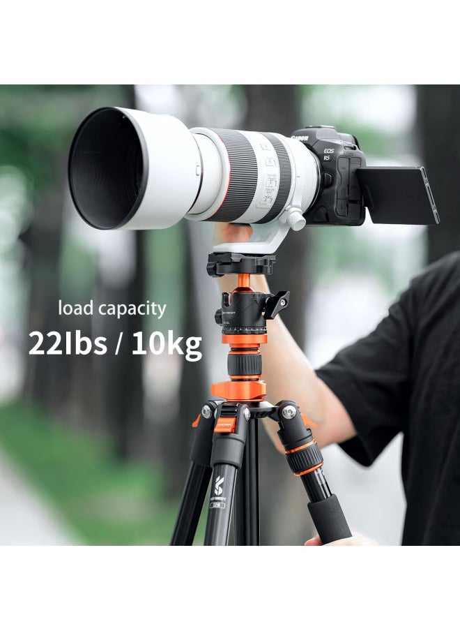 K&F Concept K&F Concept Professional 28mm Metal Tripod Ball Head 360 Degree Rotating Panoramic with 1/4 inch Quick Release Plate Bubble Level for Tripod Monopod Slider Camera Camcorder up to 22 pounds  - Image 3