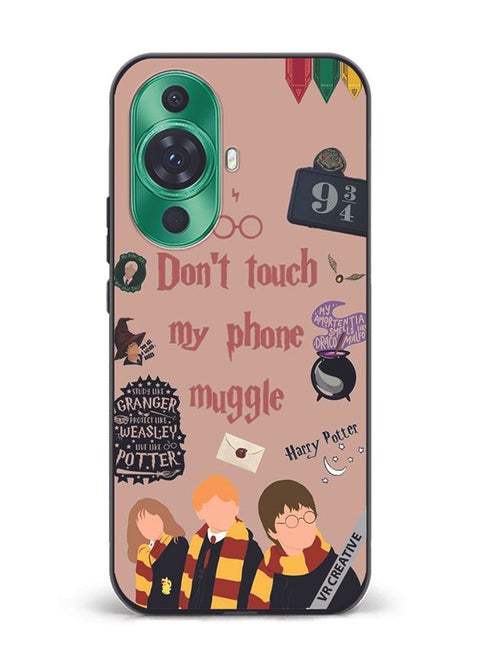 Protective Case Cover For Huawei nova 11 Pro Don't Touch My Phone Muggle Design Multicolour