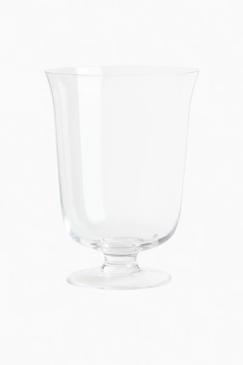 H&M Footed glass vase
