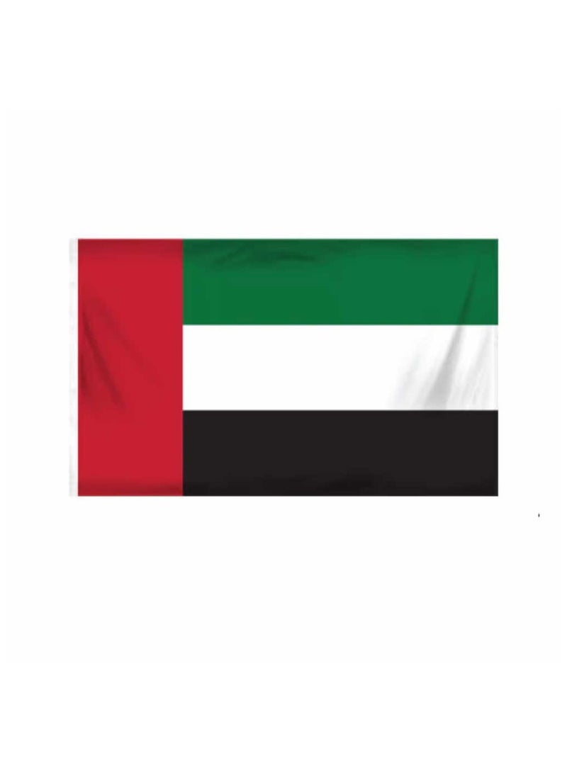 Generic UAE Satin Flag For Celebration-150 x 90 cm Large Flag For National Day,Home,Office & Events Decorations | Perfect For Indoor & Outdoor Use | Satin Flag For Kids,Adults And All Ages-Party Favor  - Image 1