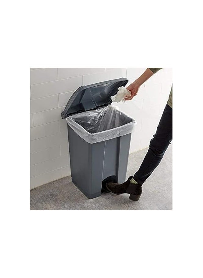 بونكا سلة مهملات بدواسة 87 لتر رمادي من بونكا - Image 3