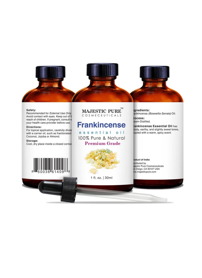 Majestic Pure Frankincense Essential Oil, Premium Grade, Pure and Natural, for Aromatherapy, Massage, Topical & Household Uses, 1 fl oz  - Image 2