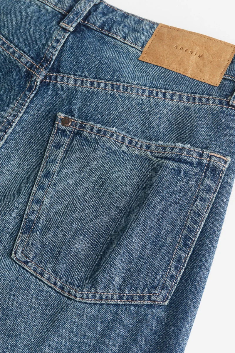 اتش اند ام جينز واسع بخصر عالي