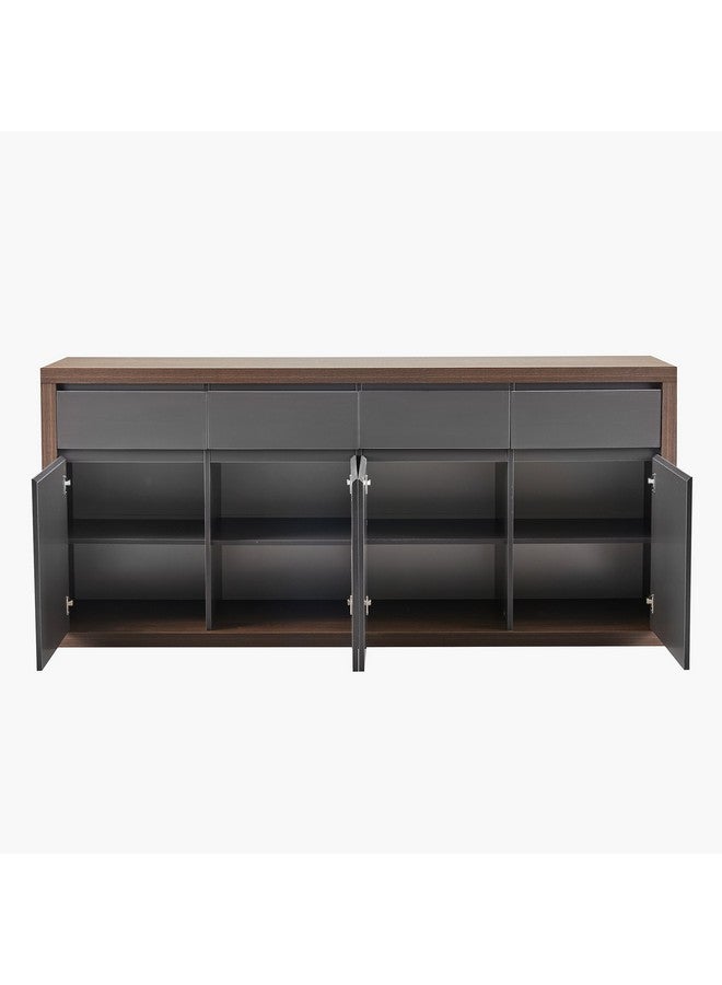 Home Box خزانة وينشستر الجانبية مع 4 أبواب و 4 أدراج 45 × 89 × 200 سم - Image 4