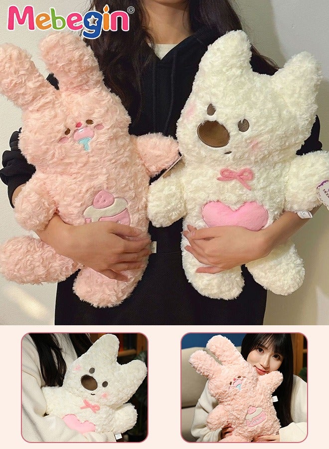 MEBEGIN 2PCS Stuffed Toys, 45cm Unique Shape Plush Toy, Made of Soft Premium Stuffing Material, Companion Toy for Kids and Adults, Interior Decoration, Fun Themed Room Decor, Ideal Gift for Couples, Birthday or Anniversary  - Image 3