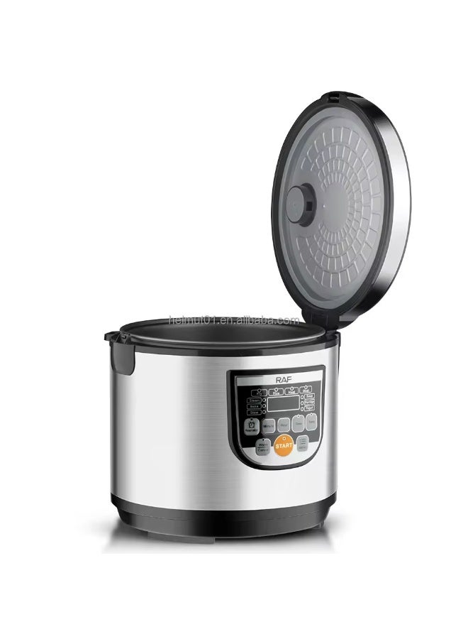 آر إيه أف طباخ أرز متعدد الوظائف R.178 - قلي، تسخين، طهي بالبخار، خبز وطهي على نار هادئة - سعة 5 لتر، 900 واط - Image 4