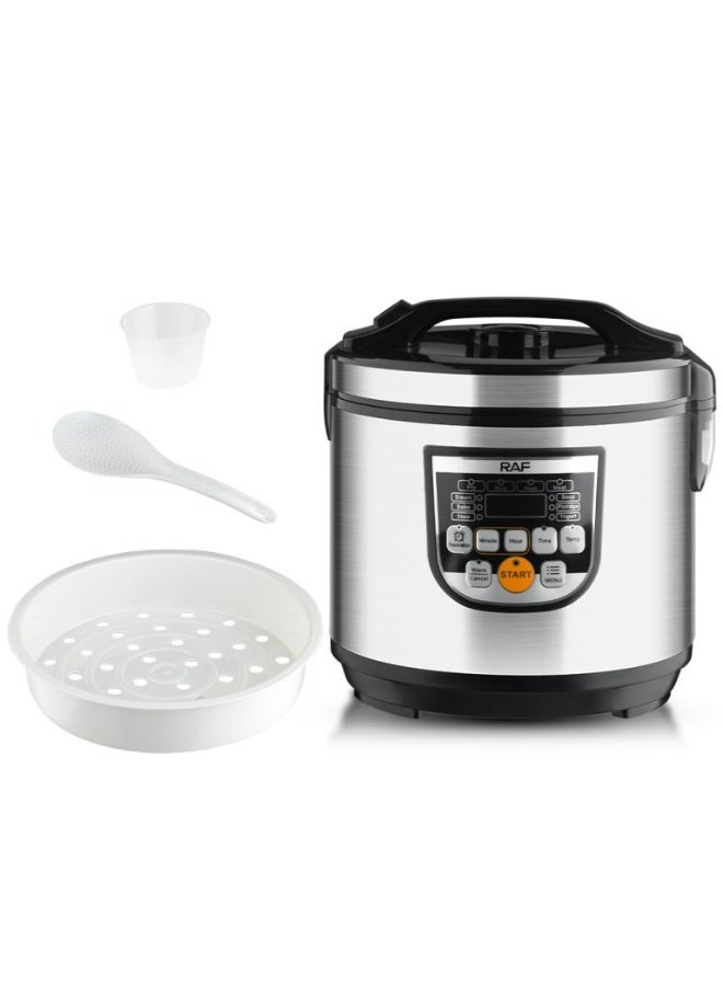 آر إيه أف طباخ أرز متعدد الوظائف R.178 - قلي، تسخين، طهي بالبخار، خبز وطهي على نار هادئة - سعة 5 لتر، 900 واط - Image 2