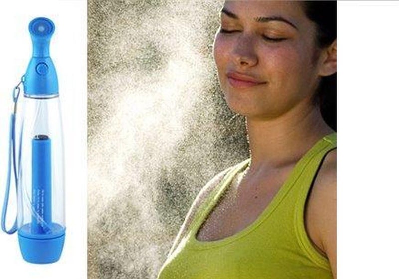 ORIGINAL MART ORIGINAL MART Cools Air Pumping Mist Sprayer Portable Mist Sprayer Water spray gun cool down works without battery with transparent centerpiece integrated pump for facial sprayer bottle  - Image 5