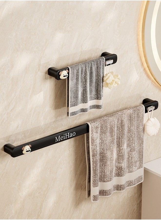 Tiokkss Bathroom towel bar, punch-free, space-saving shoe rack, short + long 2-piece set  - Image 1