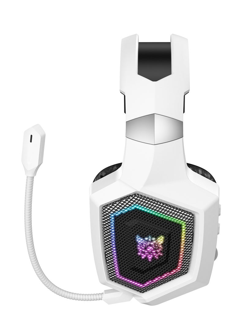 GT806 RGB Gaming Headset 3 Mode Bluetooth/Wireless/USB-C 7.1 Surround Sound Noise Canceling Mic for PC,PS4, Mobile And Xbox ONE
