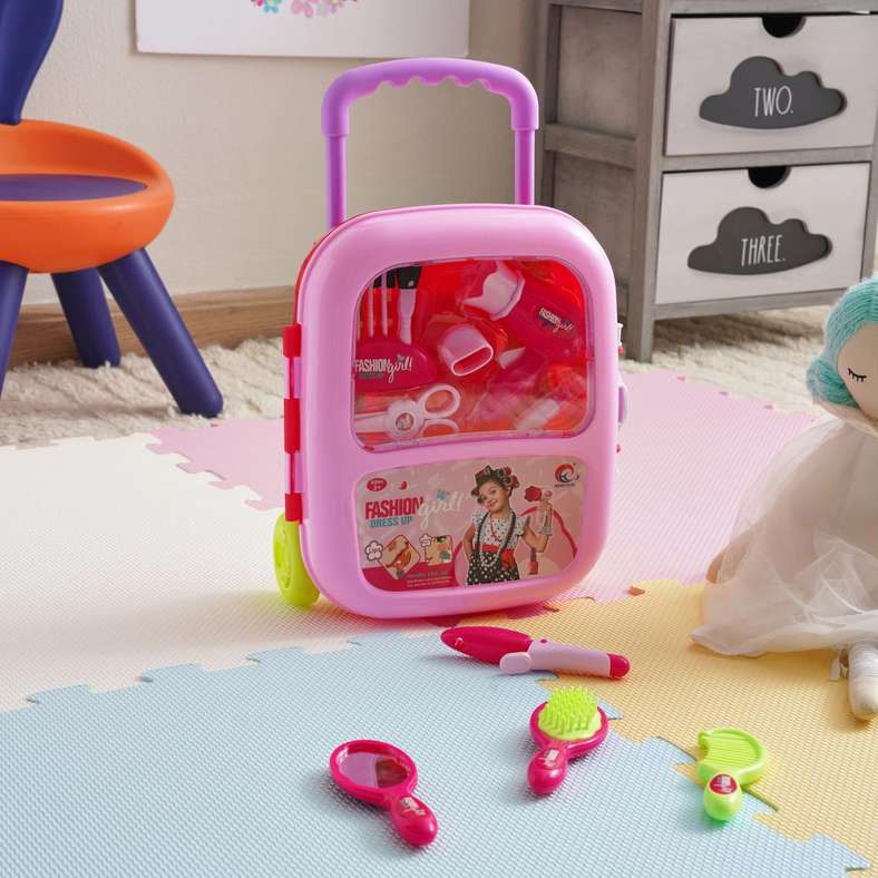 Pan Home Kids Dress Up Kit Trolley - Pink - Image 1