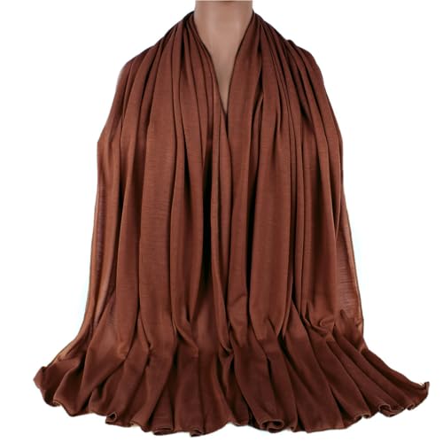 Kachanaa 4 Pieces Solid Color Stretch Knit Head Wrap Extra Long African Head Scarf Breathable Turbans for Black Women - Image 4