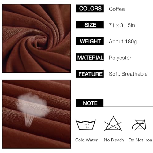 Kachanaa 4 Pieces Solid Color Stretch Knit Head Wrap Extra Long African Head Scarf Breathable Turbans for Black Women - Image 3