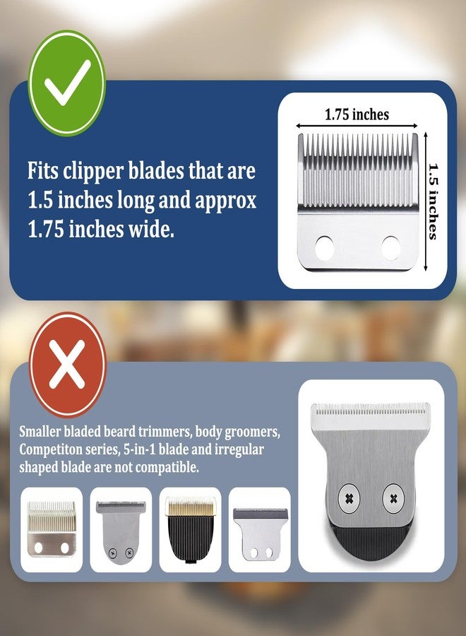 CR8GR8 Clipper Guards Set 10 12 14 16 Compatible with Wahl Clippers, 4pcs Extra Long Clipper Guides Replacement - 2", 1.75", 1.5", 1.25" Hair Guard Clipper, Black Clipper Guards for Wahl - Image 3