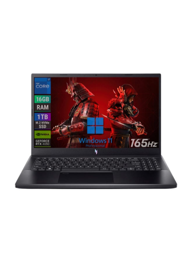 Nitro V 15 (Upgraded Version) Laptop With 15.6 Inch Full HD (1920X1080) 165Hz Display, Core i7-13620H Processor/16GB RAM DDR5/1TB SSD/6GB Nvidia GeForce RTX 4050 Graphics/Windows 11 / English/Arabic Black