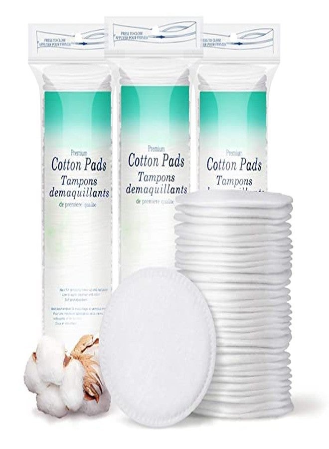BRIKSHI 50 Round Facial Cotton Pads in a Ziplock Bag Made from 100% Pure Soft Cotton Best for Applying & Removing MakeuP safe for sensitive Skin Pack Of 1 - Image 1
