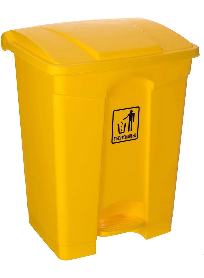 Amber Home Plastic Garbage Bin 45L Trash Bin with lid Pedal, Dustbin for Kitchen, Trash Can for kitchen, offices or Outdoor, trash can with lid, garbage bin with pedal, plastic kitchen bin - Image 1