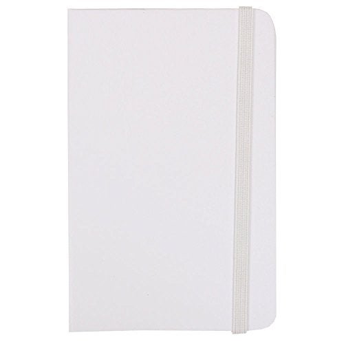 JAM PAPER Hardcover Notebook with Elastic Band - Small Journal - 3 1/2 x 5 1/2 - White - 100 Lined Sheets - Sold Individually - Image 3