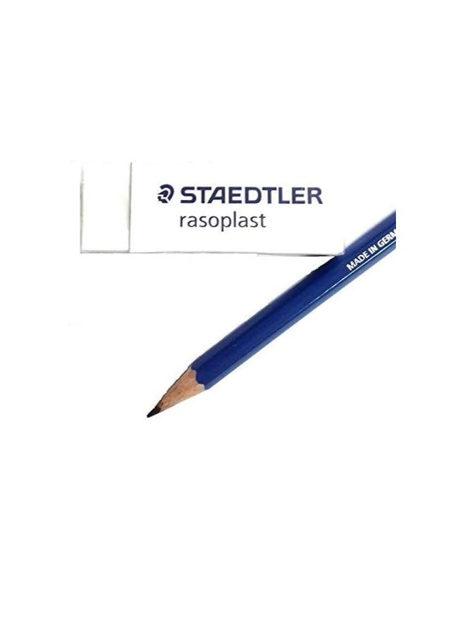 Steadtler ممحاة قلم رصاص ستيدلر الكبيرة (526 B20) عبوة من 20 ممحاة - Image 2