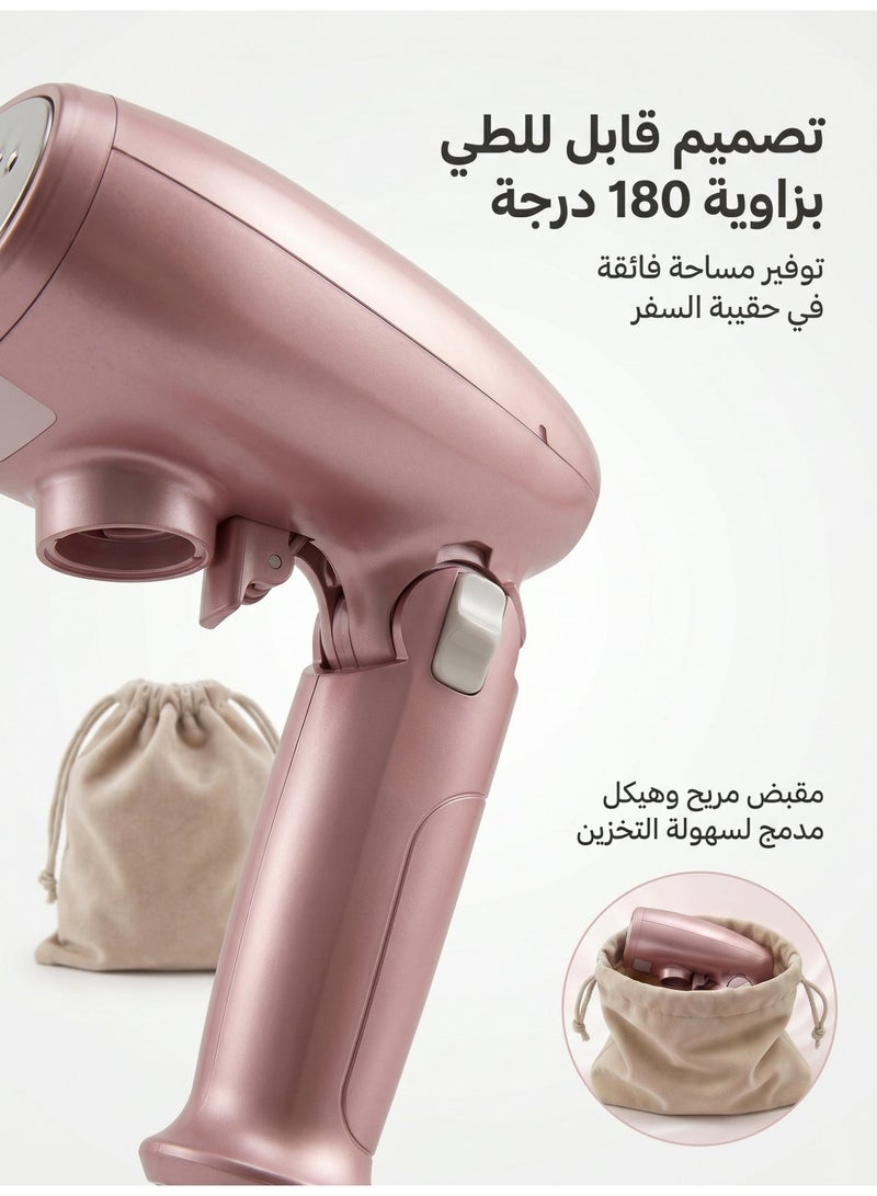 الحياة المريحة جهاز تبخير الملابس المحمول بقوة 1500 واط للعباية والثوب، تصميم سفر قابل للطي، تسخين سريع لمدة 15 ثانية، جهد 220–240 فولت الإمارات العربية المتحدة، مزيل التجاعيد المحمول للمنزل والسفر - Image 3